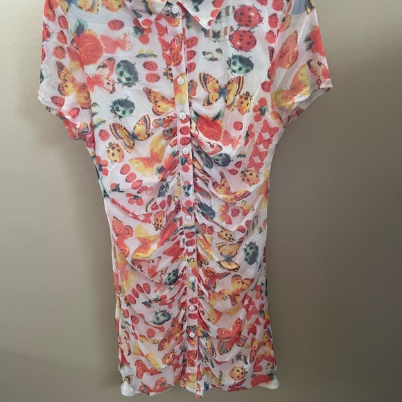 Urban outfitters dress with butterfly/ladybug pattern. Size large - Picture 2 of 4